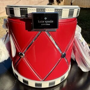 Kate Spade Oh What Fun 3D Toy Store Drum Clutch Satchel Crossbody Novelty NWT